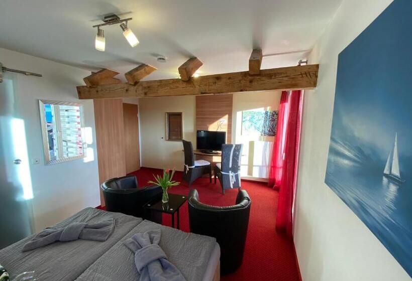 חדר סטנדרט נוף לאגם, Bnb Fliegerhaeusle Hagnau 24h Self Check In