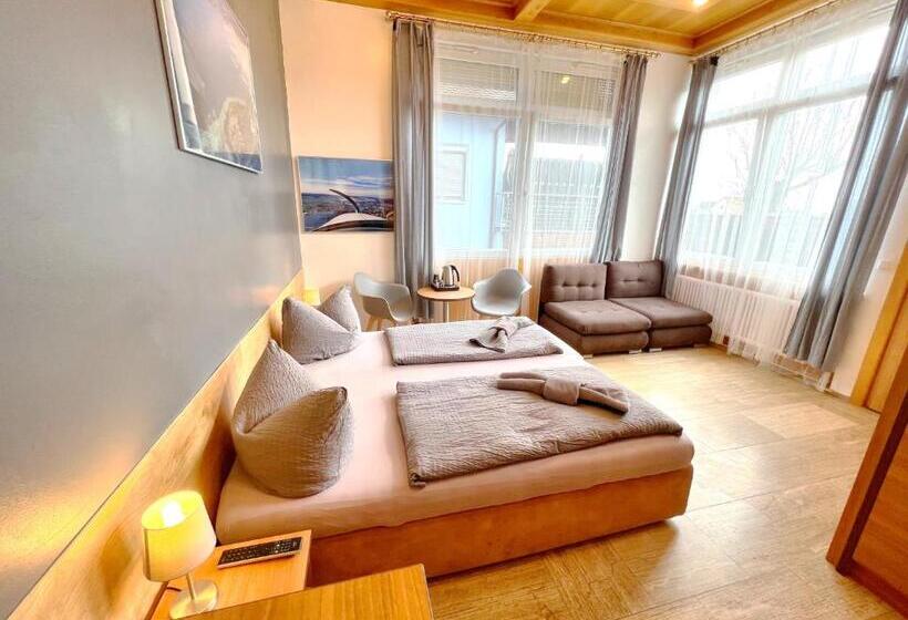 חדר משפחתי, Bnb Fliegerhaeusle Hagnau 24h Self Check In