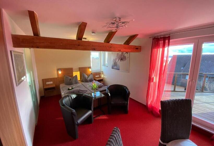 חדר סטנדרט נוף לאגם, Bnb Fliegerhaeusle Hagnau 24h Self Check In