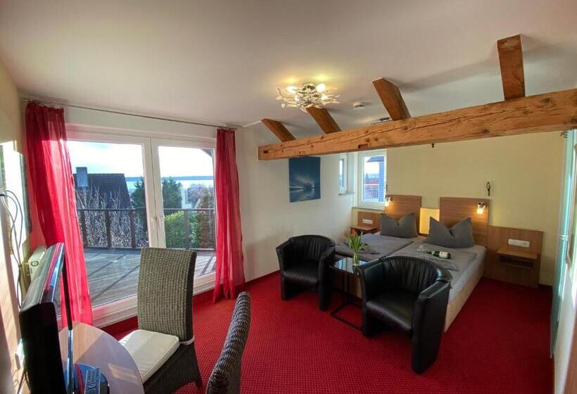 חדר סטנדרט נוף לאגם, Bnb Fliegerhaeusle Hagnau 24h Self Check In