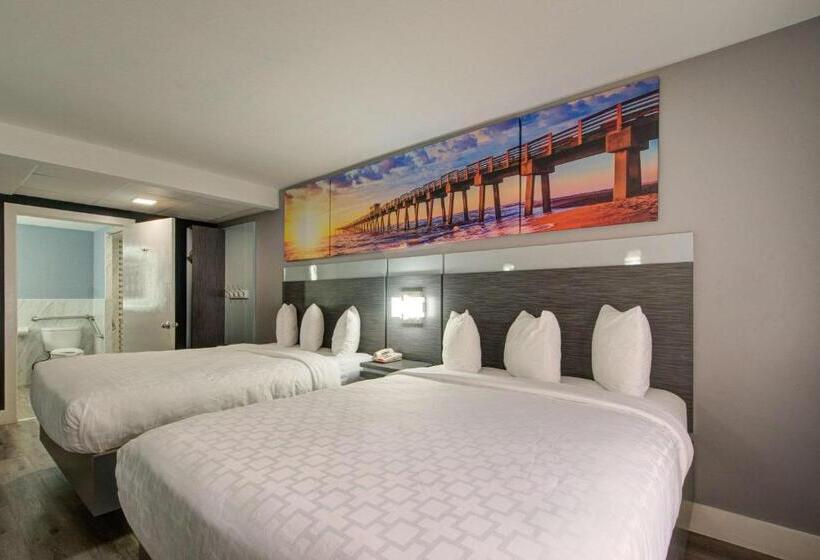 חדר סטנדרט שתי מיטות זוגיות, Clarion Pointe Tampa Brandon Near Fairgrounds And Casino