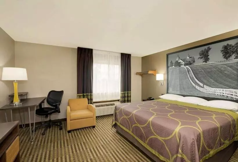 اتاق استاندارد با تخت بزرگ, Super 8 By Wyndham Lexington Hamburg Area