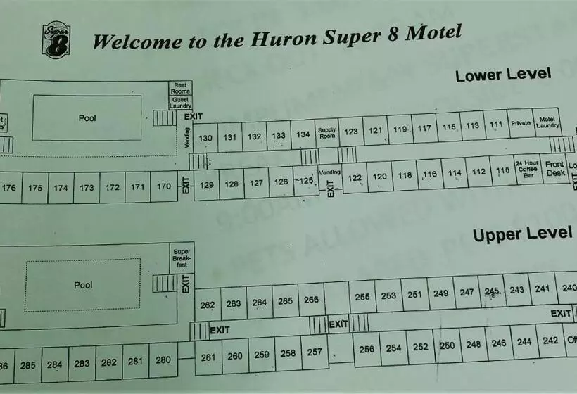 اتاق استاندارد, Super 8 By Wyndham Huron