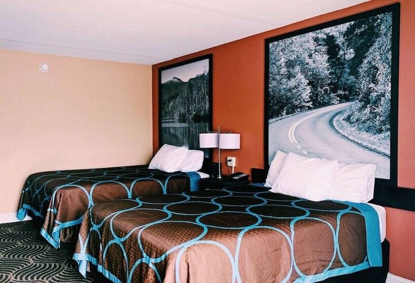 Номер Стандарт 2 Двуспальные Кровати, Super 8 By Wyndham Marion Nc