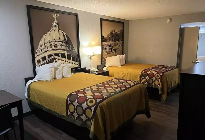 ２ダブルベッドのスタンダードルーム, Super 8 By Wyndham Meridian