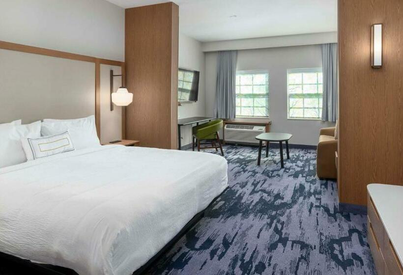 キングサイズベッドのスイートルーム, Fairfield Inn & Suites Morganton Historic Downtown