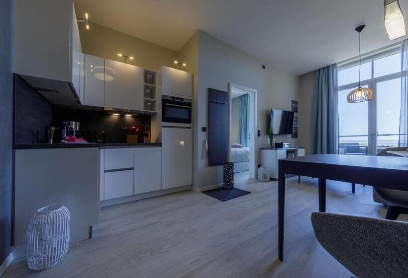 דירת חדר עם טרסה, Apartmentanlage Zwei Wasser Strandhaus