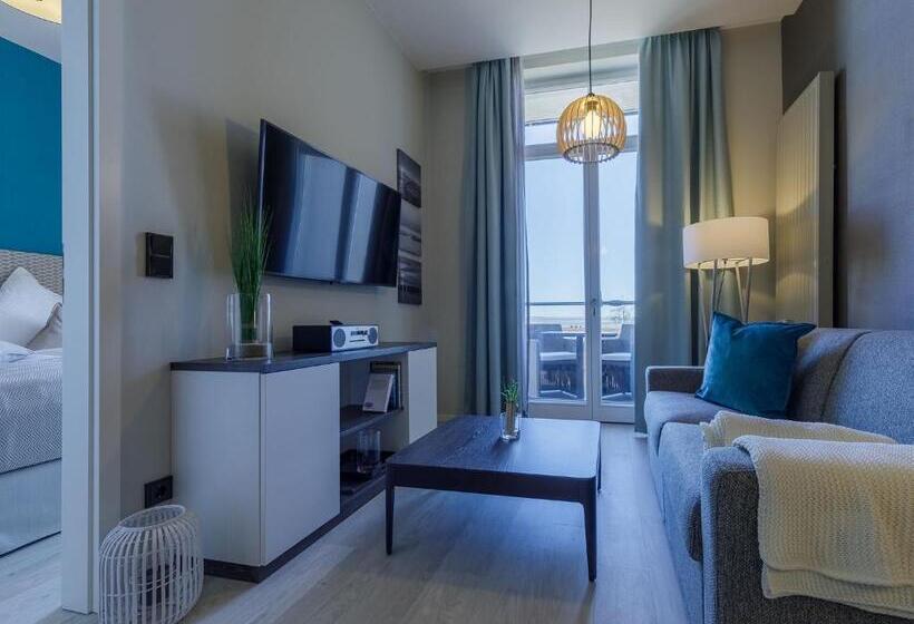 דירת חדר עם טרסה, Apartmentanlage Zwei Wasser Strandhaus