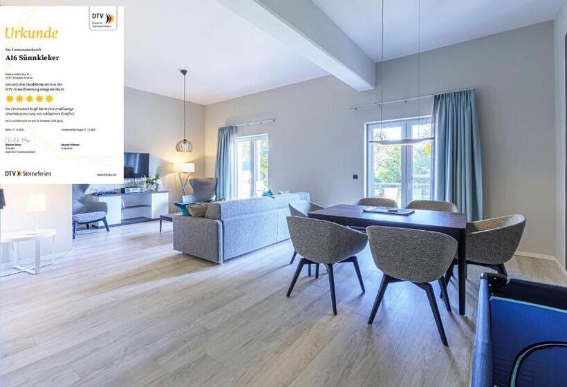 דירת שלושה חדרים, Apartmentanlage Zwei Wasser Strandhaus