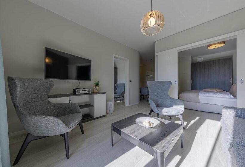 דירת 2 חדרים עם טרסה, Apartmentanlage Zwei Wasser Strandhaus