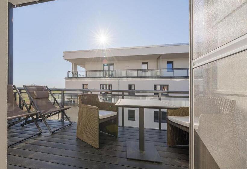 דירה בת חדר שינה 1 עם מרפסת, Apartmentanlage Zwei Wasser Strandhaus