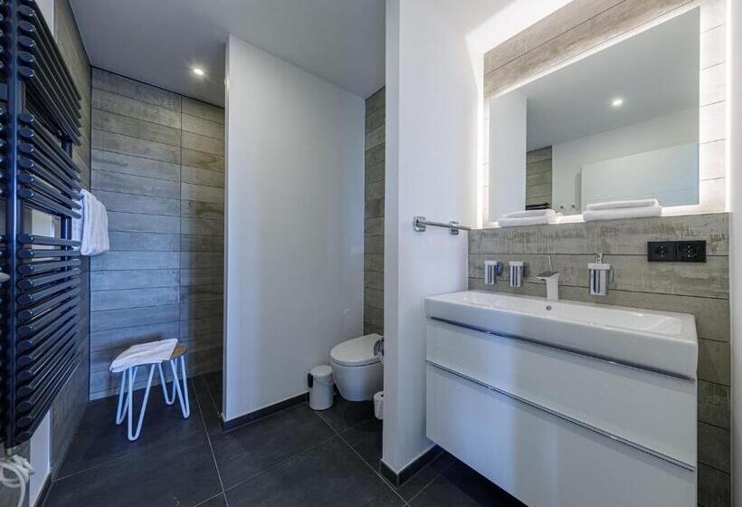 דירת 2 חדרים עם טרסה, Apartmentanlage Zwei Wasser Strandhaus