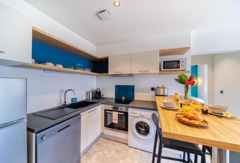 آپارتمان 1 خوابه با چشمانداز دریا, Résidence Santa Apolonia