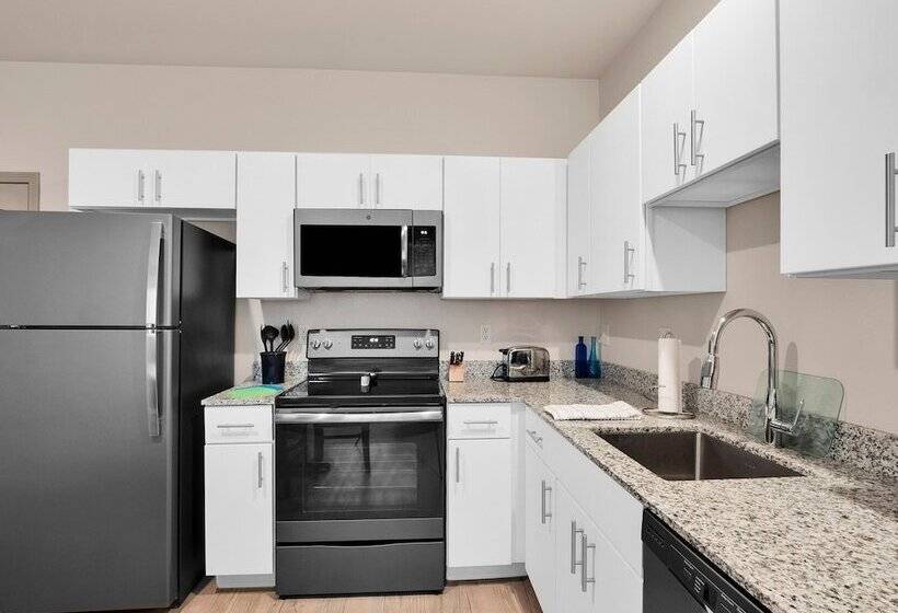 침실 2개 스위트, Waterwalk Extended Stay By Wyndham Raleigh   Rtp