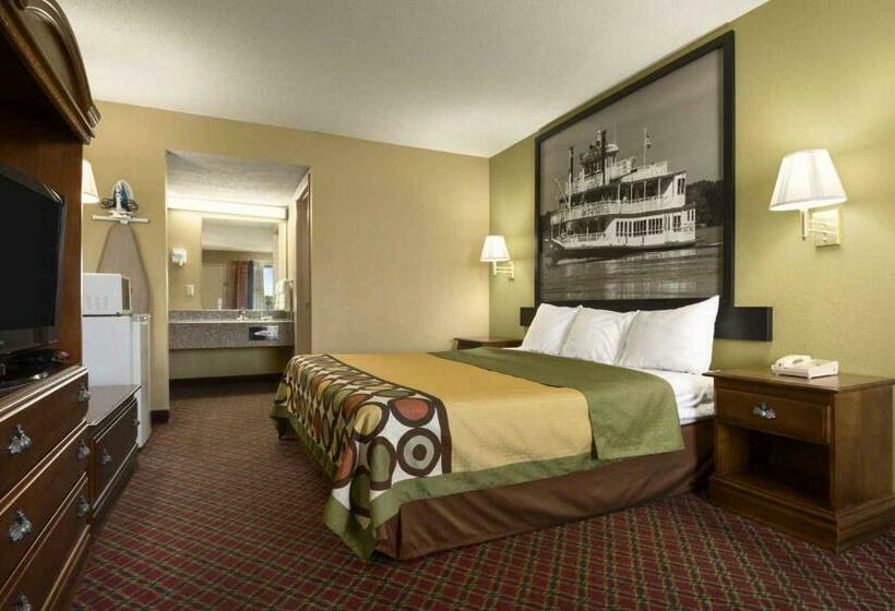 适合残疾人士使用的带超级大床的标准间, Super 8 By Wyndham Hattiesburg North