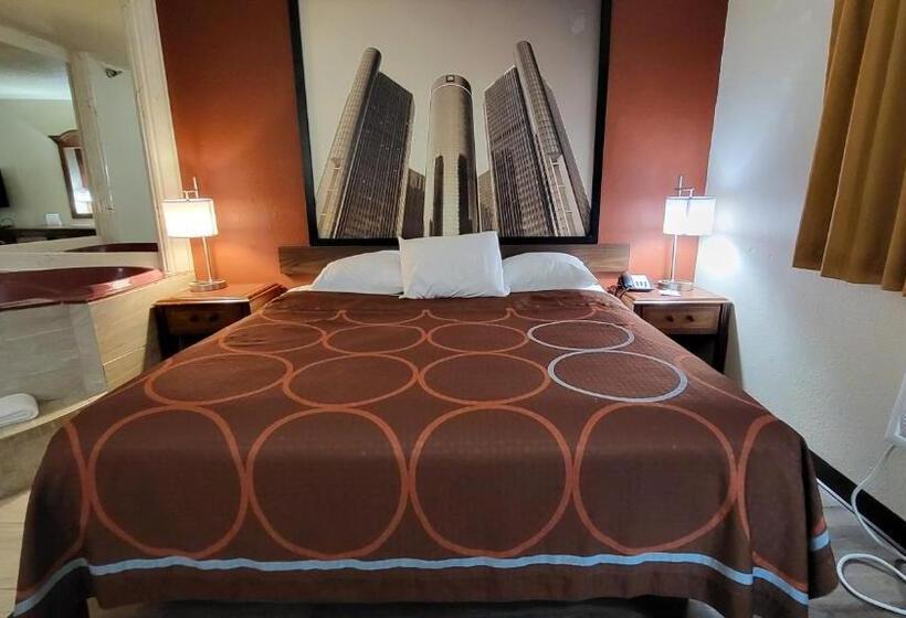 جناح ديلوكس سرير كينج, Super 8 By Wyndham Canton/livonia Area
