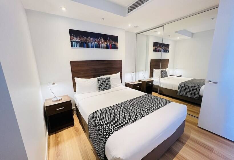 דירת אקזקיוטיב, חדר שינה 1, Flinders Street Apartments