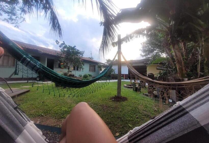 חדר סטנדרט חדר אמבטיה משותף, Ecohostel Dos Canyons Santa Catarina