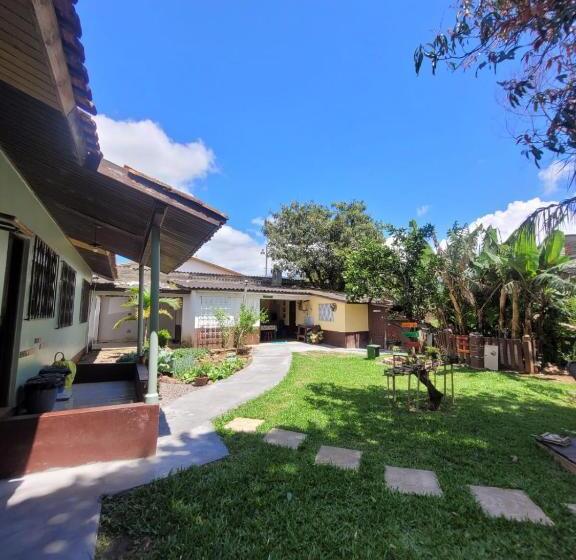 스탠다드 4인용 룸 공용 욕실, Ecohostel Dos Canyons Santa Catarina