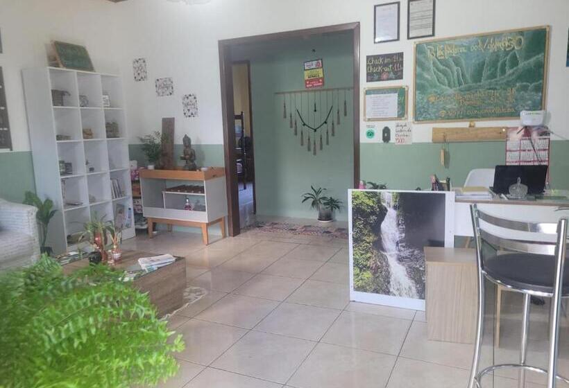 스탠다드 4인용 룸 공용 욕실, Ecohostel Dos Canyons Santa Catarina