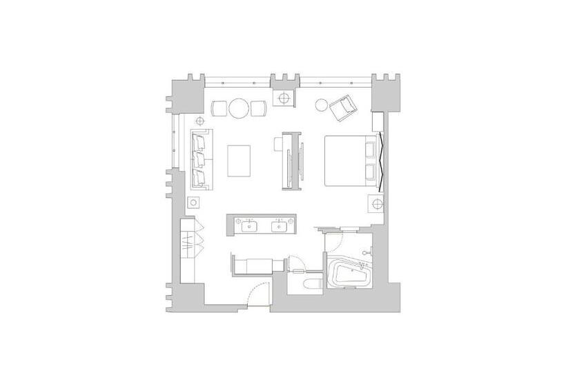 キングサイズベッドのスイートルーム, Hyatt Regency Yokohama