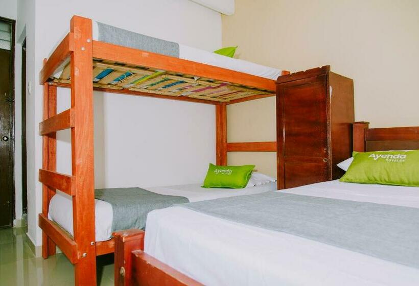 غرفة قياسية رباعية, Ayenda 1614 Playa Y Mar