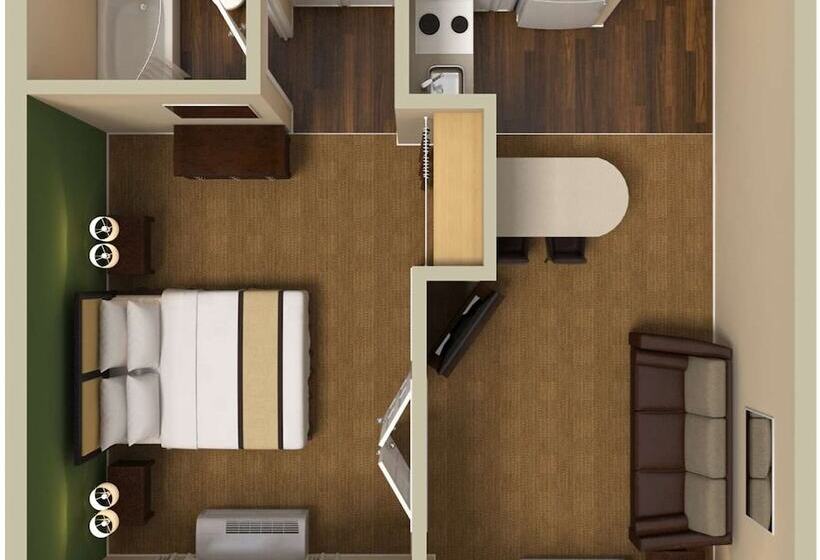 Люкс, Extended Stay America Suites Kansas City Overland Park Metcalf Ave