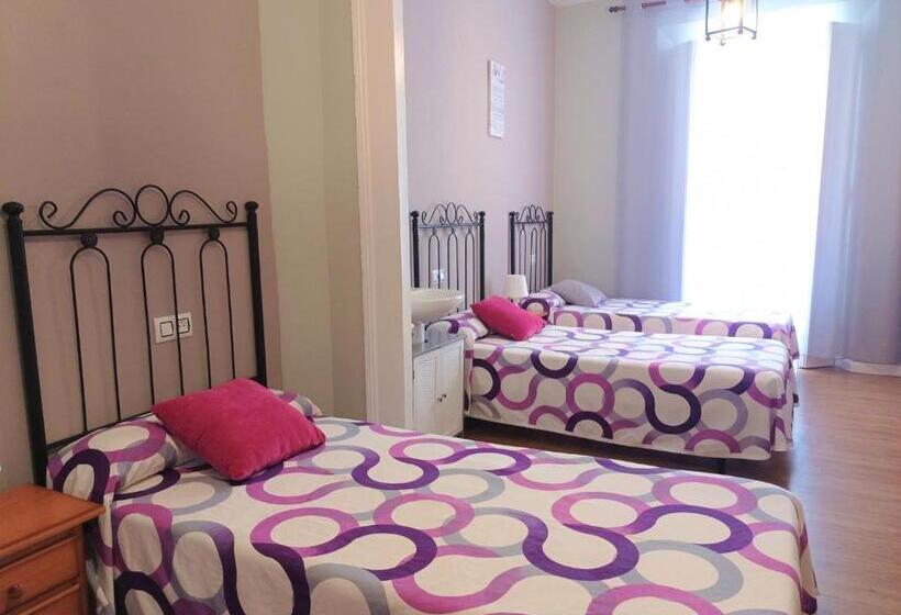 غرفة قياسية رباعية حمام مشترك, Hospedaje Don Pelayo