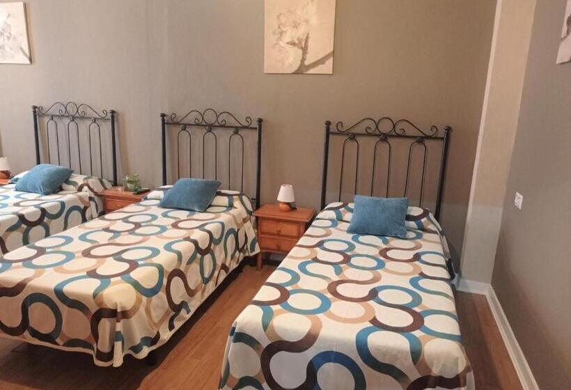 غرفة قياسية رباعية حمام مشترك, Hospedaje Don Pelayo