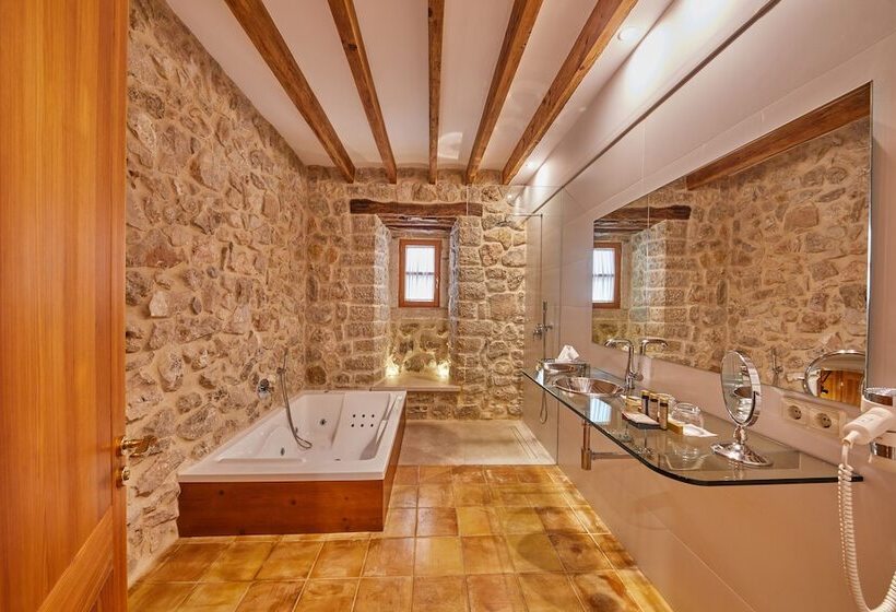 キングサイズベッドのデラックスルーム, Cas Comte Suites & Spa   Adults Only