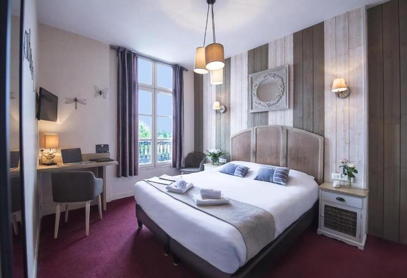 غرفة قياسية مطلّة علي النهر, Cristal Hôtel Restaurant   Logis Hotels