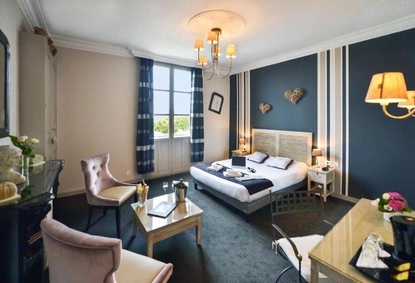 غرفة سوبيريور مطلّة علي النهر, Cristal Hôtel Restaurant   Logis Hotels