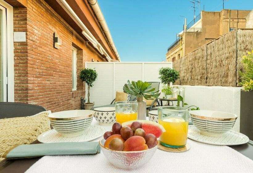 Полулюкс Одноместный с Террасой, Aparthotel Mariano Cubi Barcelona