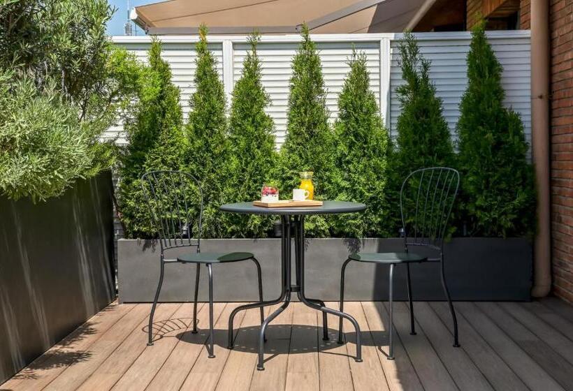 Полулюкс Одноместный с Террасой, Aparthotel Mariano Cubi Barcelona