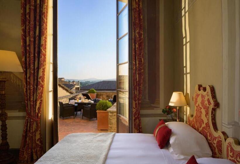 带露台的豪华间, Grand Hotel Continental Siena   Starhotels Collezione