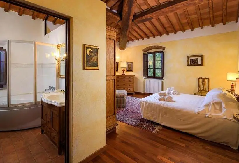 1ベッドルームのデラックスアパートメント, Le Filigare Winery & Accomodation In Chianti