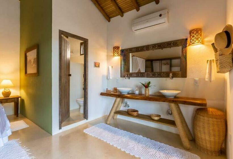 套房带泳池景, Pousada Casa Das Janas Trancoso