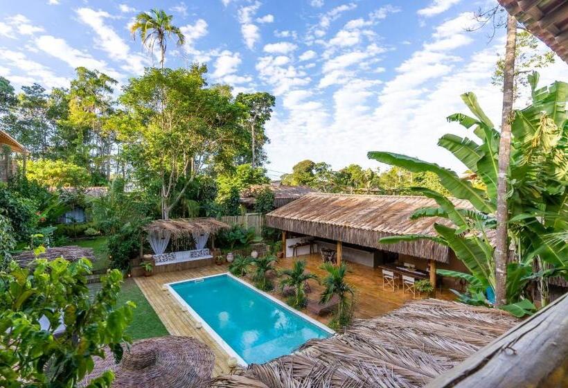 套房带泳池景, Pousada Casa Das Janas Trancoso