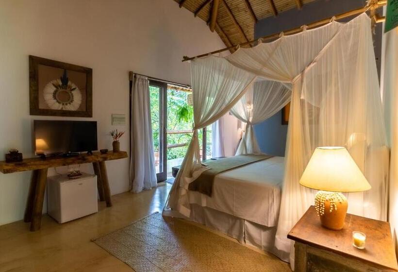 带阳台套房, Pousada Casa Das Janas Trancoso