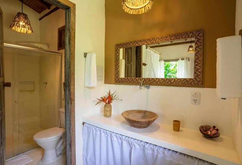 套房带园景, Pousada Casa Das Janas Trancoso