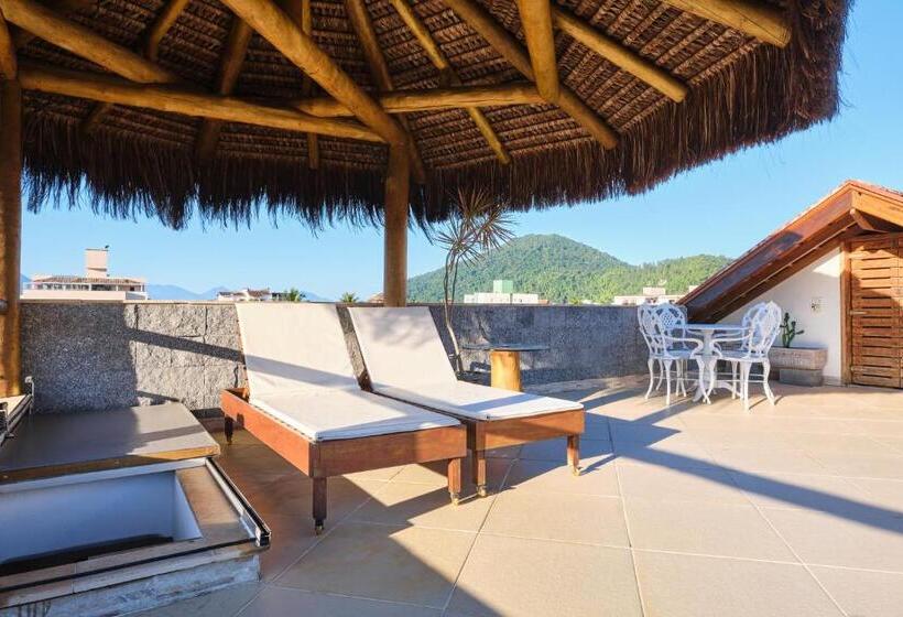 סוויטה עם טרסה, Pousada Ubatuba Flats