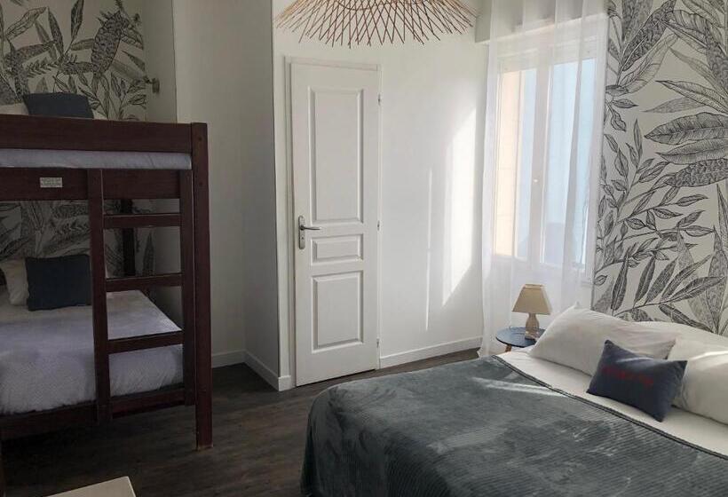 غرفة عائلية سرير بطابقين, Hôtel Restaurant L'atelier Des Cousins