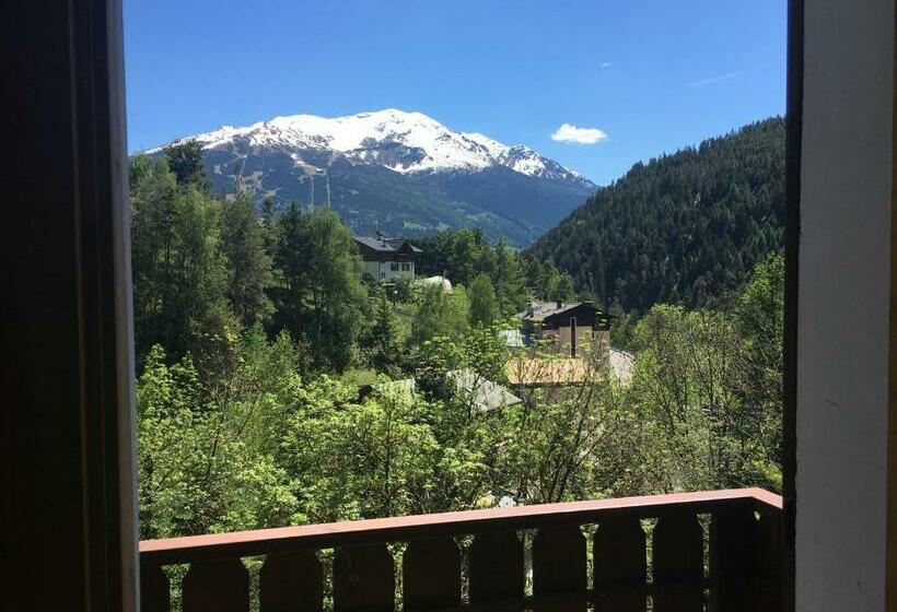 ‫غرفة فردية مزودة بتراس, Albergo Alpina