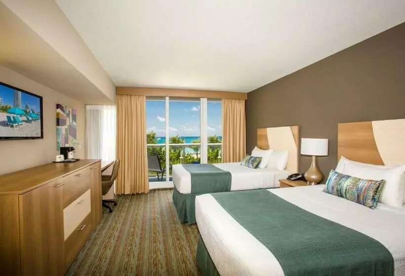 اتاق استاندارد با 2 تخت دوبل, Best Western Plus Atlantic Beach Resort