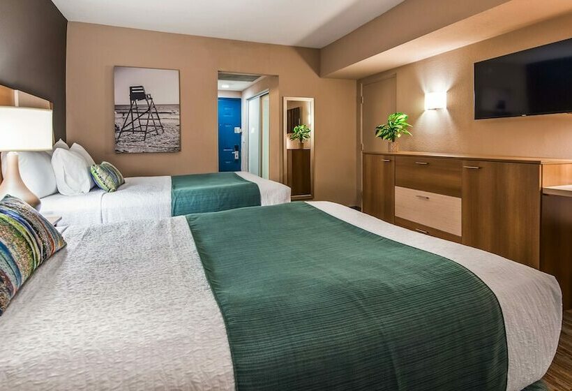 带2个双人床的标准工作室, Best Western Plus Atlantic Beach Resort