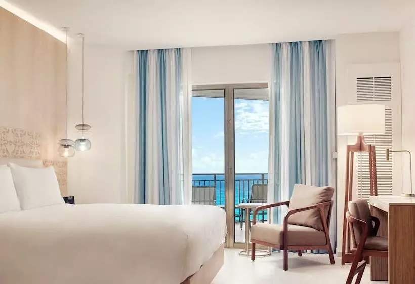 オーシャンビューのプレミアムルーム。, Jw Marriott Cancun Resort & Spa