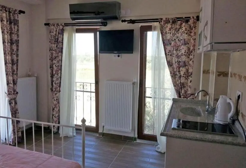 オーシャンビューデラックスルームバルコニー付き, Ede Apart Otel