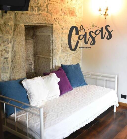 バスタブ付きスタンダードルーム, As Casas Ribeira Sacra