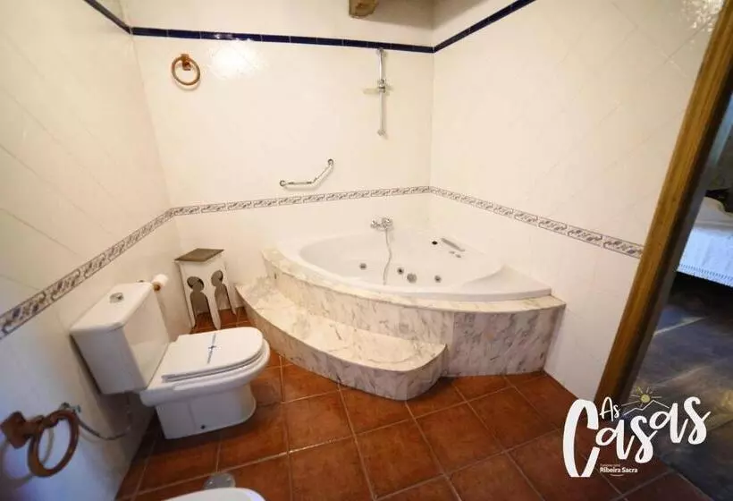バスタブ付きスタンダードルーム, As Casas Ribeira Sacra