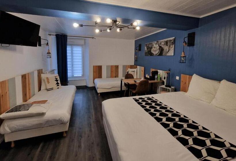 غرفة عائلية, Logis Central Hôtel   Restaurant & Spa